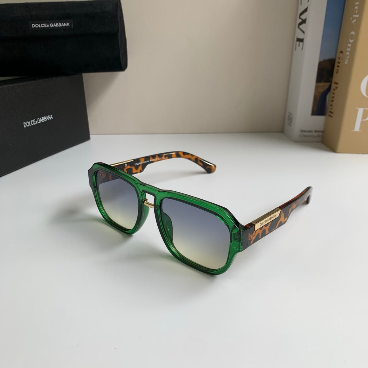 Dolce & Gabbana Oversized Silver Lens Sunglasses for Men & Women - detail image 2