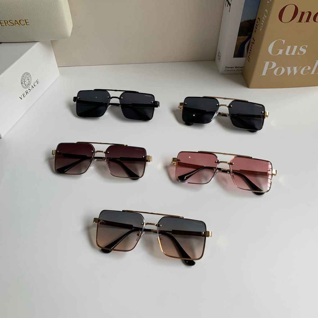 Versace Polarized Metal Square Silver Lens Sunglasses for Men & Women - 432805 - detail image 9
