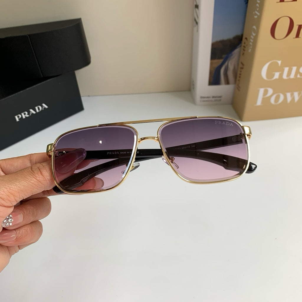 Prada Metal Square Silver Lens Sunglasses for Men & Women - 358445 - detail image 3