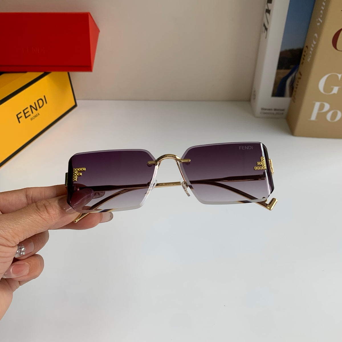 Fendi Fashion Silver Lens Sunglasses for Men & Women - 449835 - detail image 4