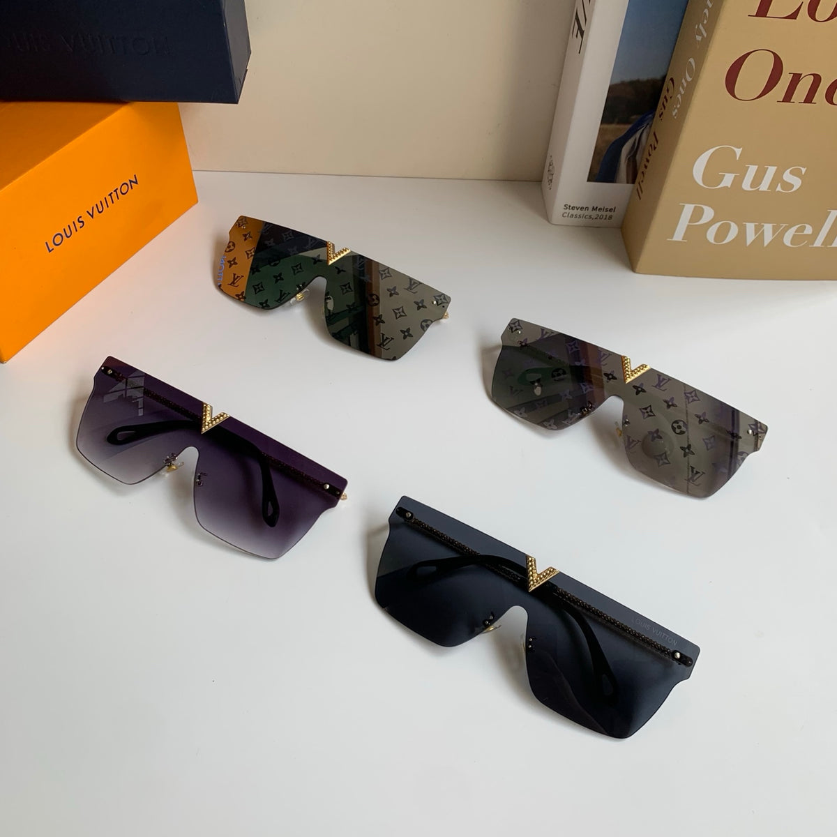 Louis Vuitton Square Silver Lens Sunglasses for Men & Women - 371372 - detail image 9