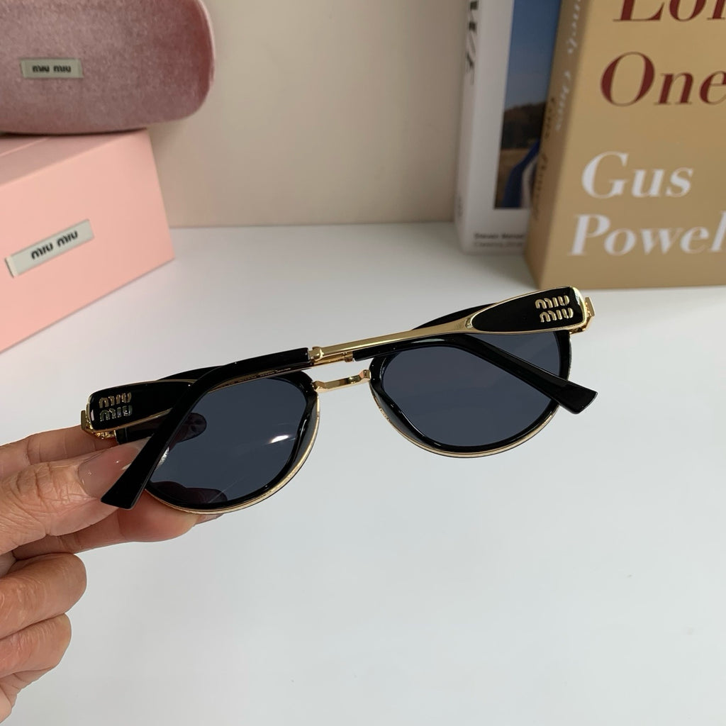 Miu Miu Metal Round Silver Lens Sunglasses for Men & Women - 382985 - detail image 7