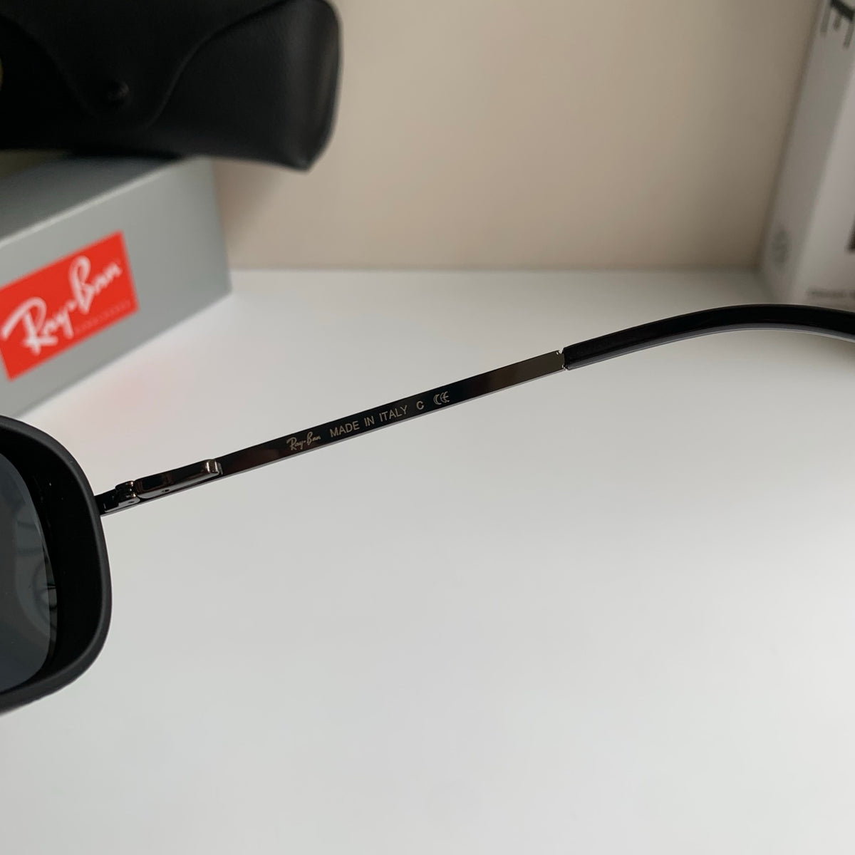 Ray-Ban Polarized Square Black Lens Sunglasses for Men & Women - detail image 6