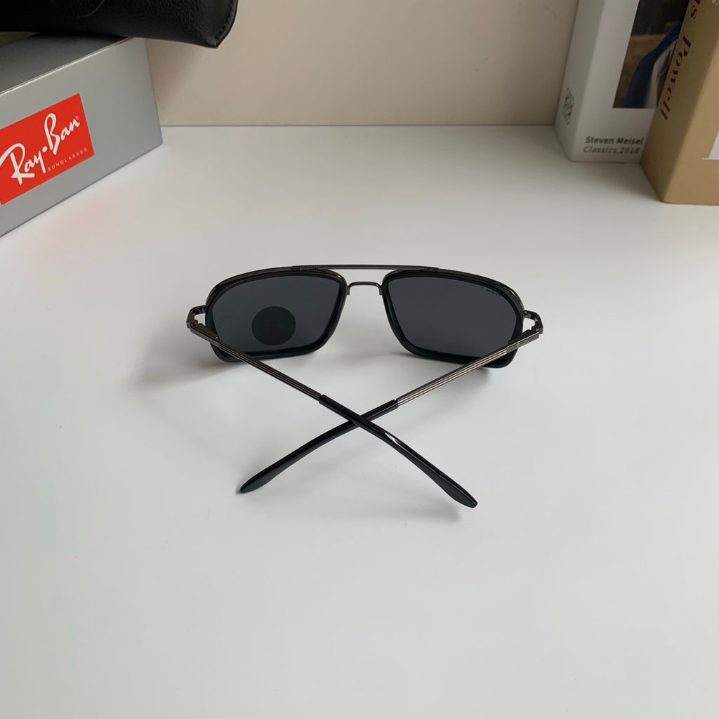 Ray-Ban Polarized Square Black Lens Sunglasses for Men & Women - 383214 - detail image 7