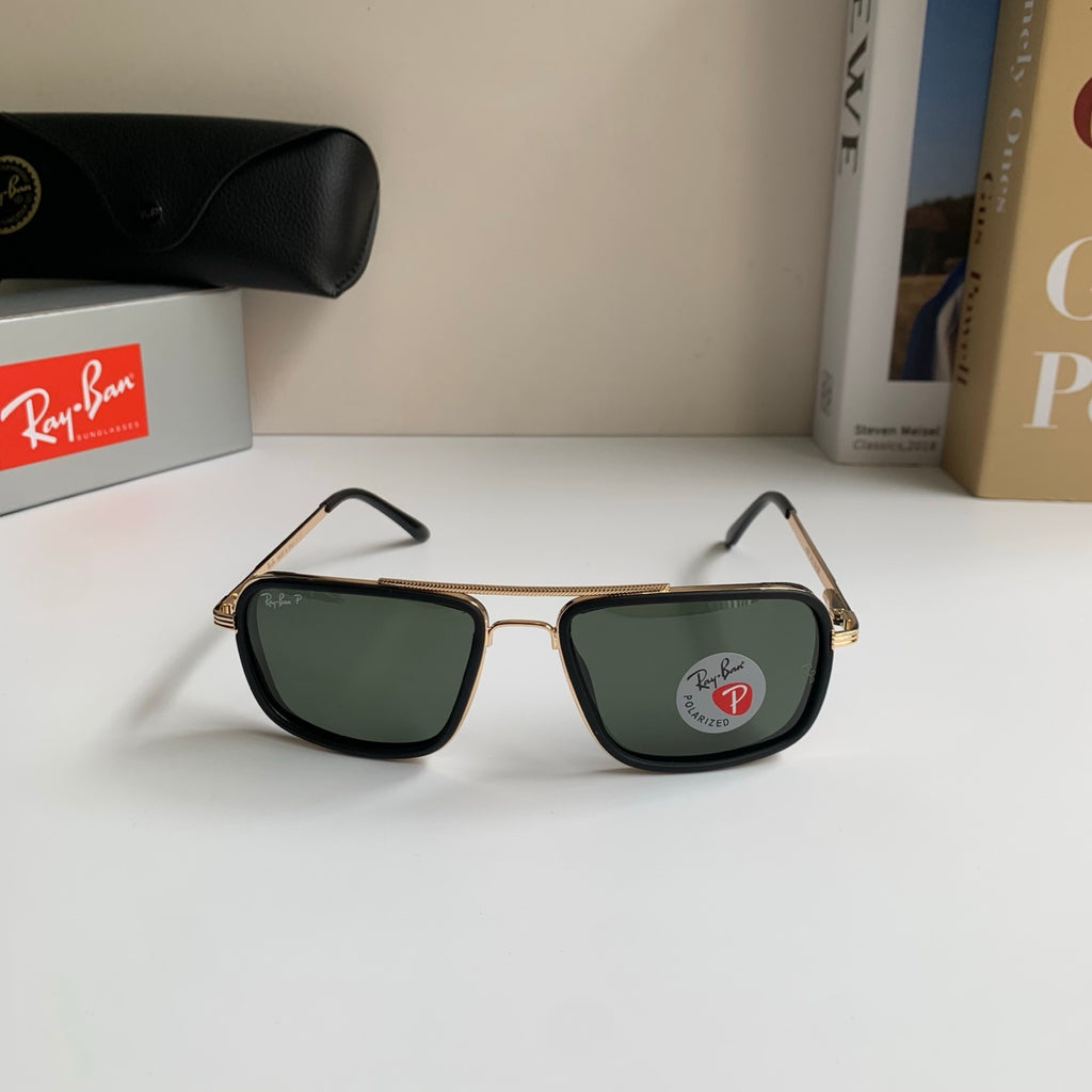 Ray-Ban Polarized Square Silver Lens Sunglasses for Men & Women - 383215 - detail image 5