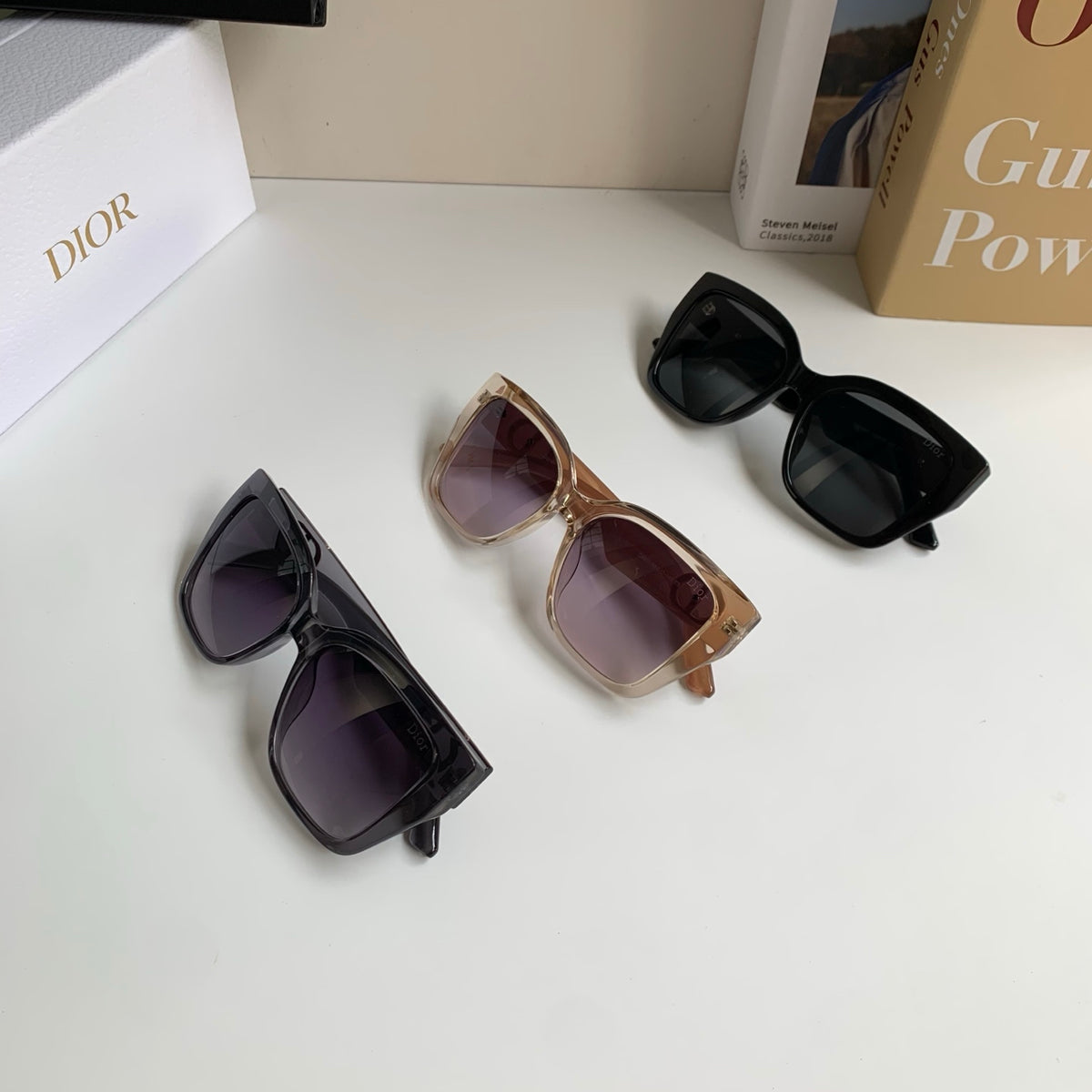 Dior Polarized Square Silver Lens Sunglasses for Men & Women - 398703 - detail image 9