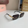 Miu Miu Square Silver Lens Sunglasses for Men & Women - 399204