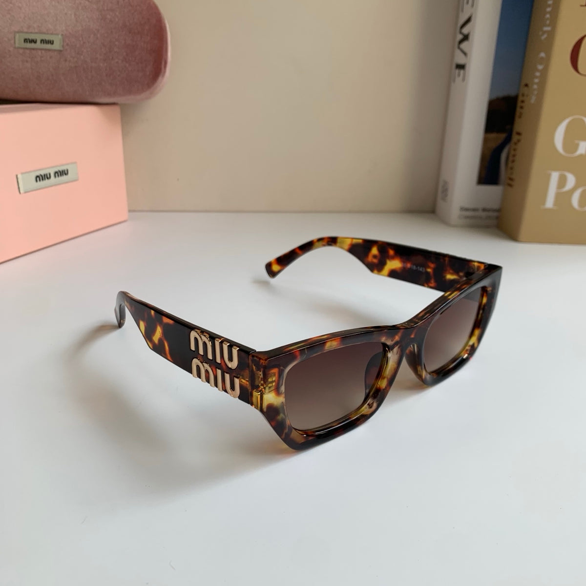 Miu Miu Square Red Lens Sunglasses for Men & Women - 416257