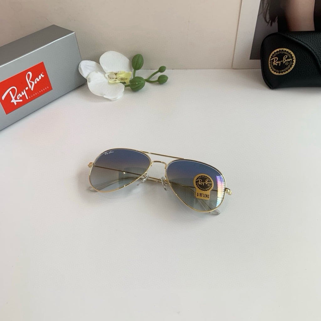 Ray-Ban Aviator Silver Lens Sunglasses for Men & Women