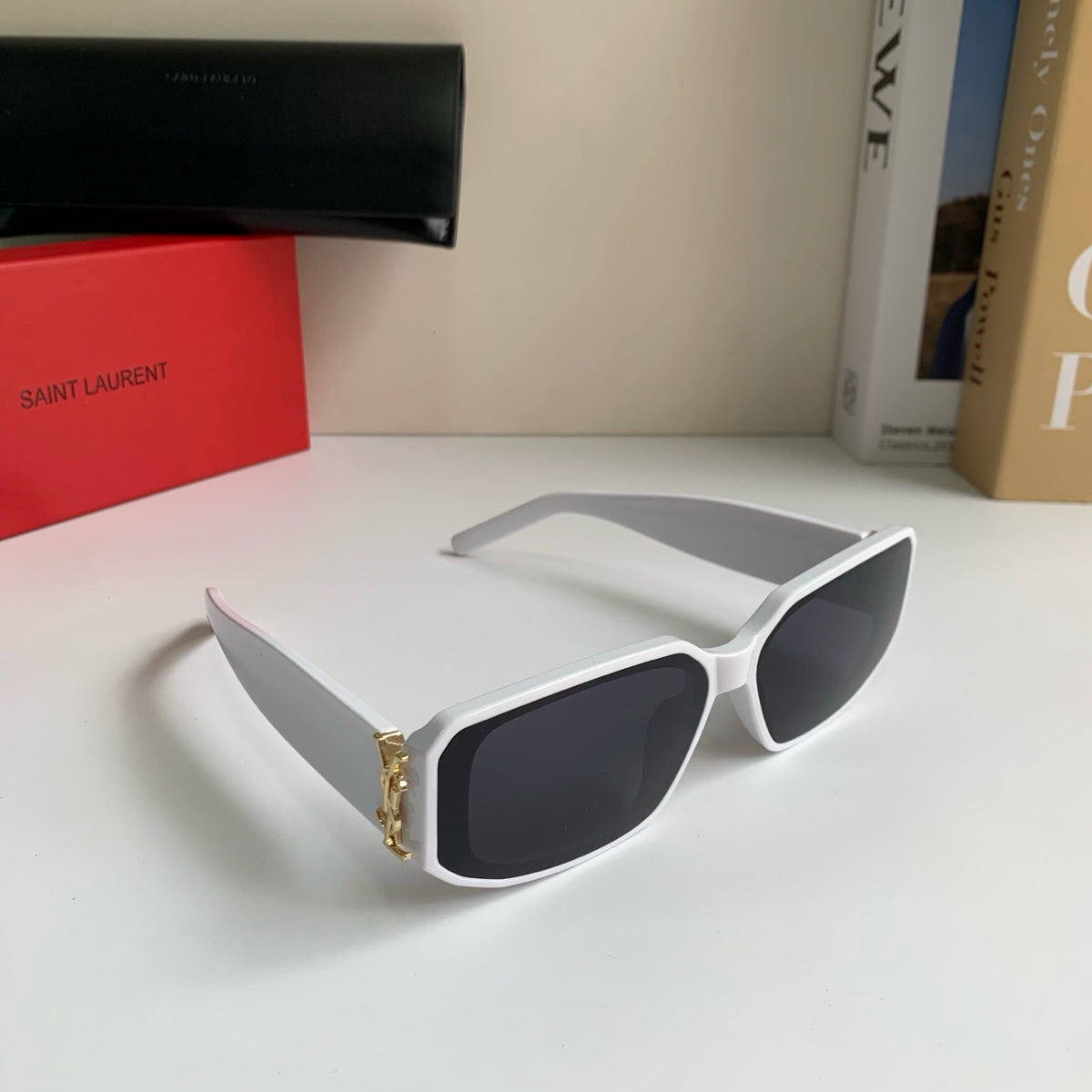 Saint Laurent Square Silver Lens Sunglasses for Men & Women - 449206