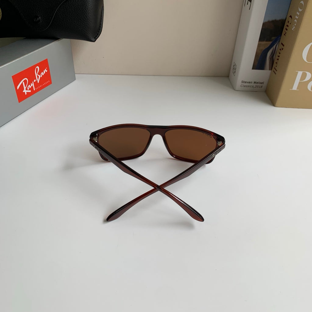 Ray-Ban Polarized Square Black Lens Sunglasses for Men & Women - 450137 - detail image 7
