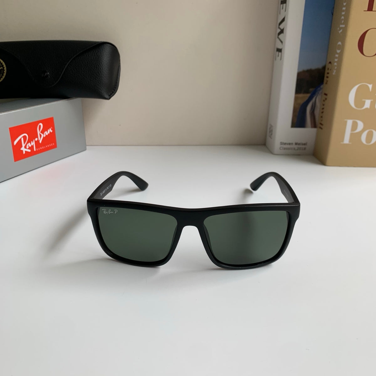 Ray-Ban Polarized Square Silver Lens Sunglasses for Men & Women - 450138 - detail image 5