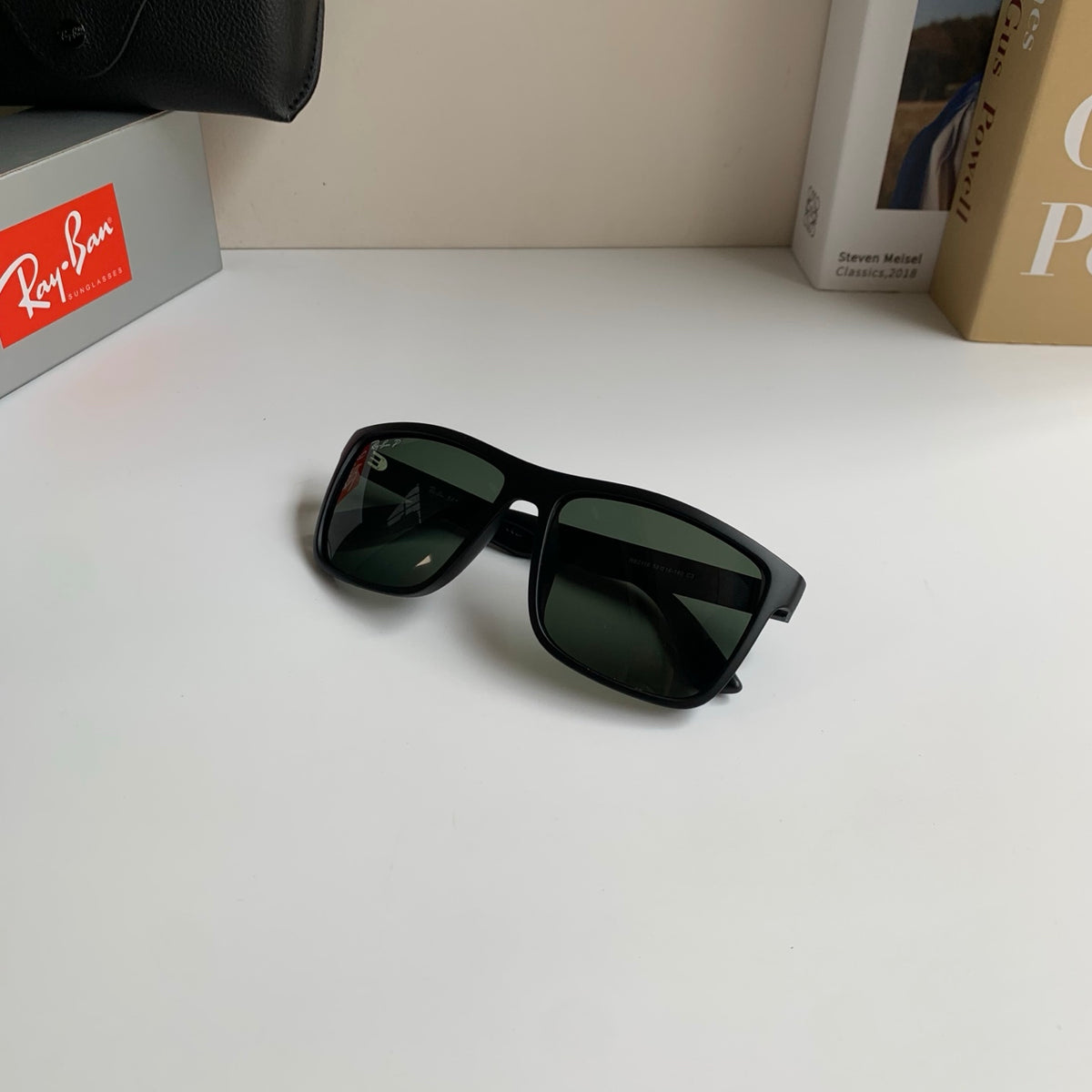 Ray-Ban Polarized Square Silver Lens Sunglasses for Men & Women - 372663 - detail image 3