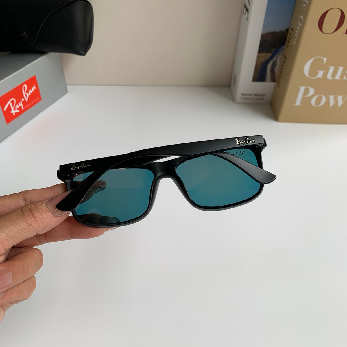 Ray-Ban Polarized Square Silver Lens Sunglasses for Men & Women - 450139 - detail image 7