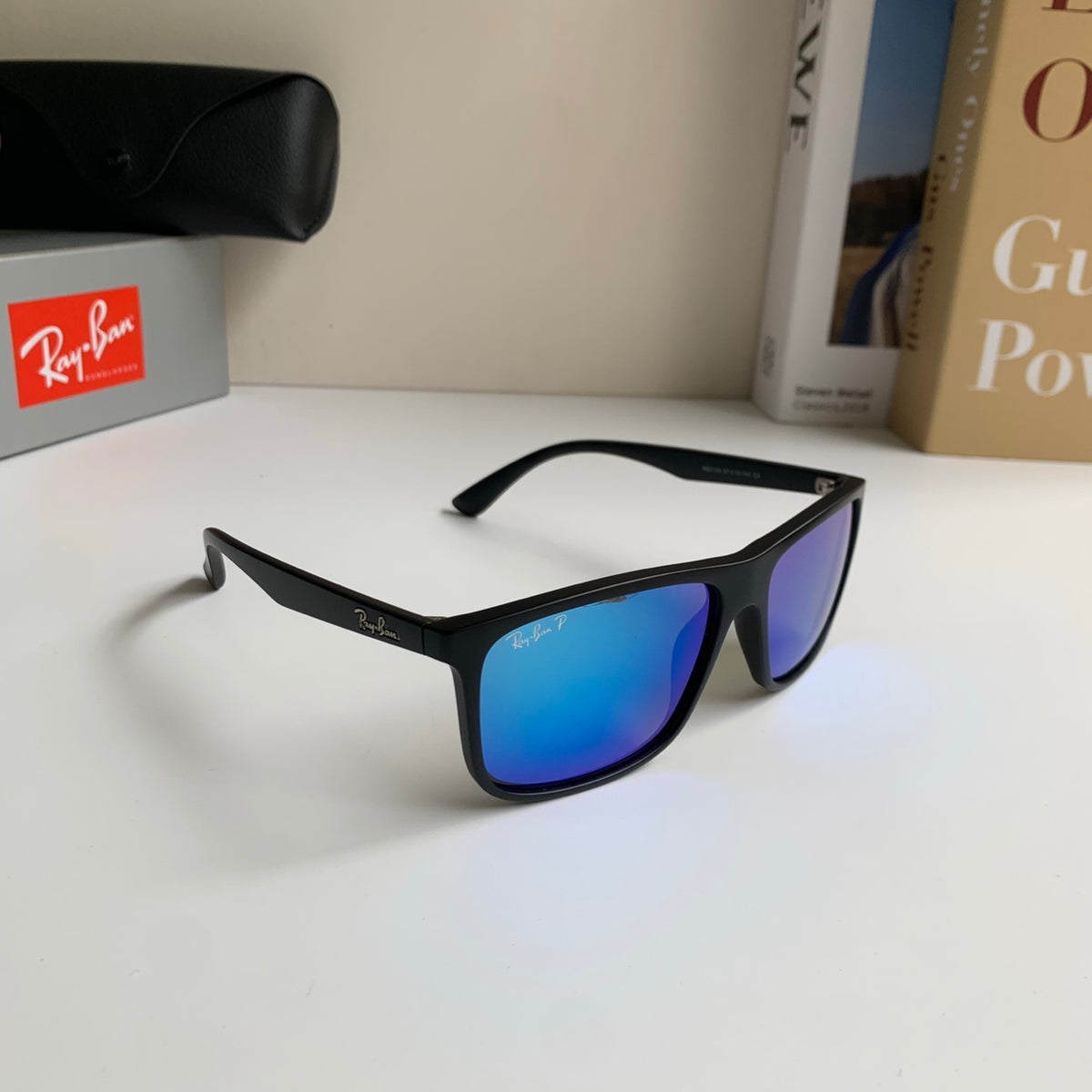 Ray-Ban Polarized Square Blue Lens Sunglasses for Men & Women - 450140