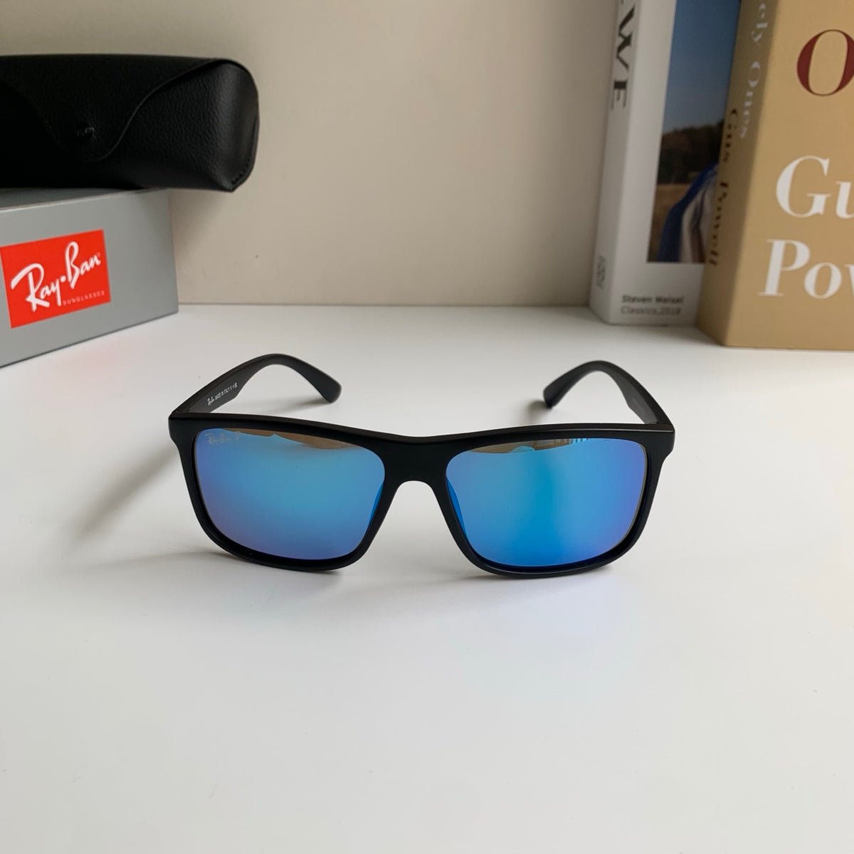 Ray-Ban Polarized Square Blue Lens Sunglasses for Men & Women - 450140 - detail image 3