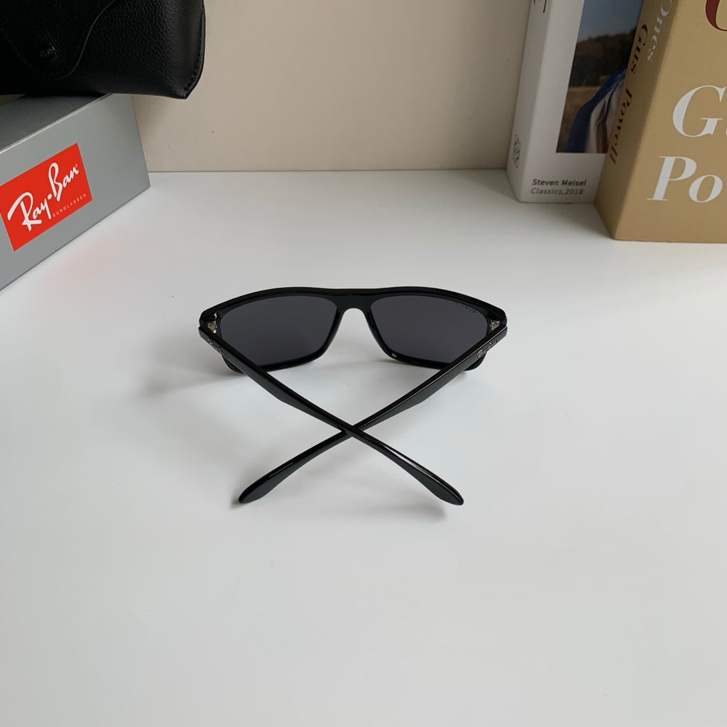 Ray-Ban Polarized Square Black Lens Sunglasses for Men & Women - 450141 - detail image 6
