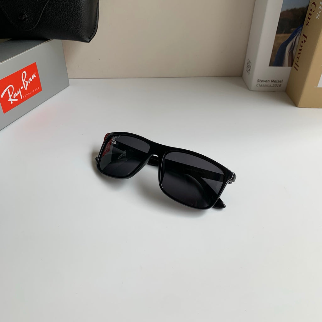 Ray-Ban Polarized Square Black Lens Sunglasses for Men & Women - 450141 - detail image 4