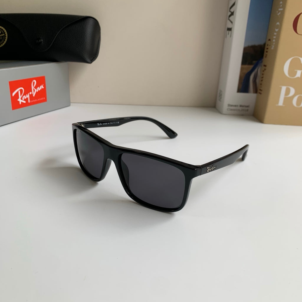 Ray-Ban Polarized Square Black Lens Sunglasses for Men & Women - 450141 - detail image 2