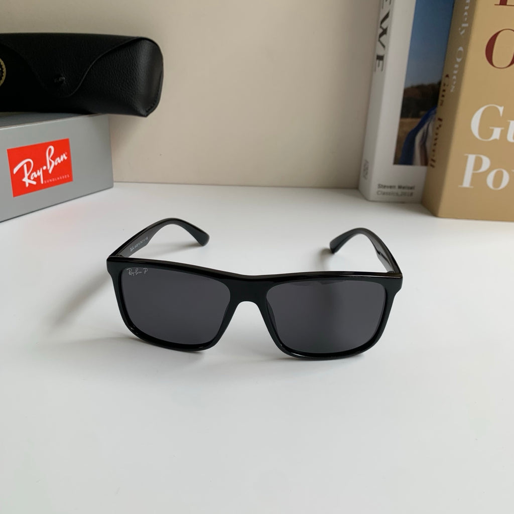 Ray-Ban Polarized Square Black Lens Sunglasses for Men & Women - 450141 - detail image 3