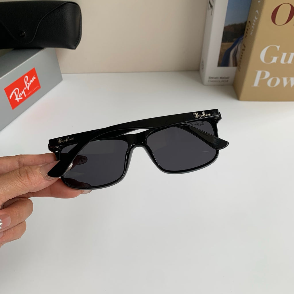 Ray-Ban Polarized Square Black Lens Sunglasses for Men & Women - 450141 - detail image 9