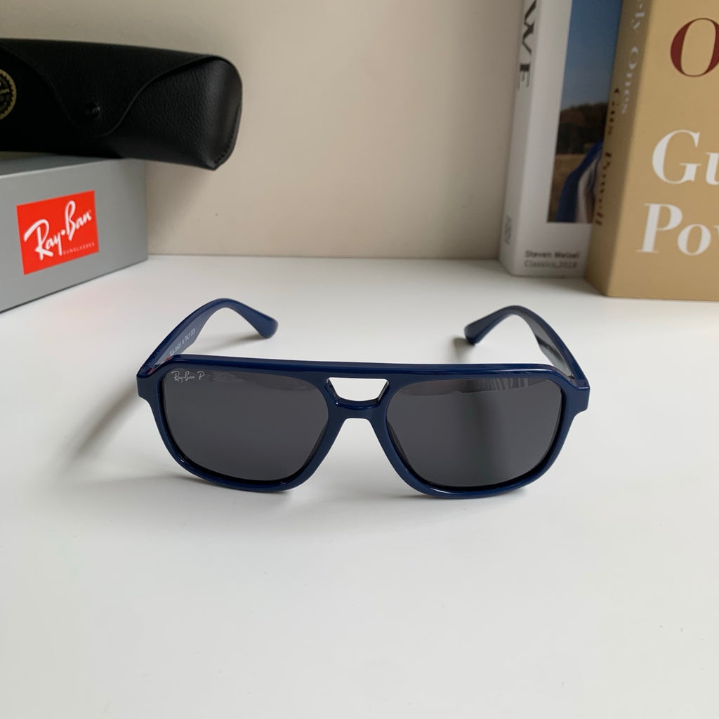Ray-Ban Polarized Square Black Lens Sunglasses for Men & Women - 372681 - detail image 3