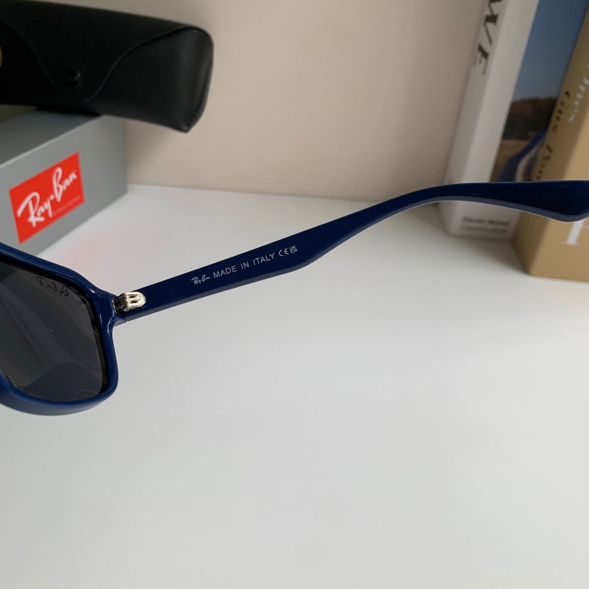 Ray-Ban Polarized Square Black Lens Sunglasses for Men & Women - 466460 - detail image 7