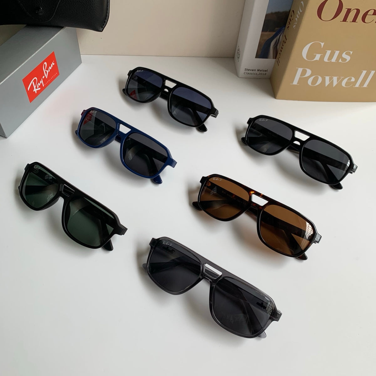 Ray-Ban Polarized Square Black Lens Sunglasses for Men & Women - 466465 - detail image 9