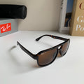 Ray-Ban Polarized Square Black Lens Sunglasses for Men & Women - 466461