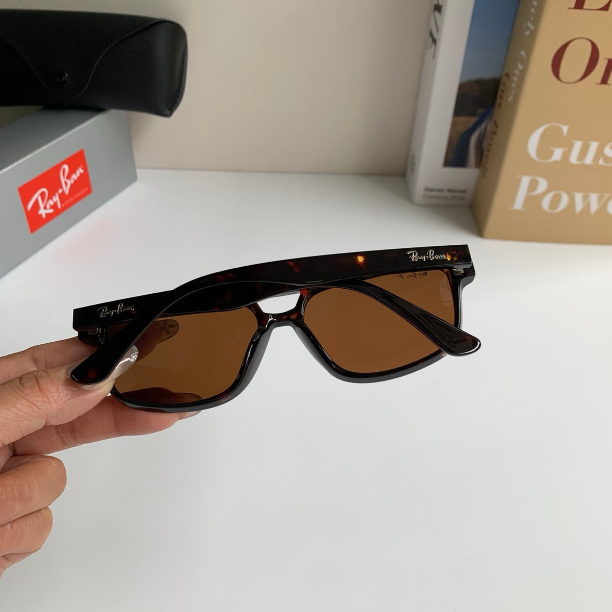 Ray-Ban Polarized Square Black Lens Sunglasses for Men & Women - 466461 - detail image 8