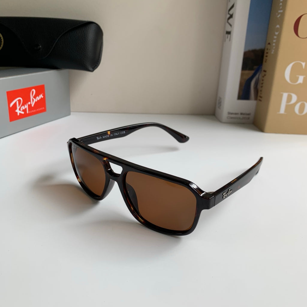 Ray-Ban Polarized Square Black Lens Sunglasses for Men & Women - 466461 - detail image 2