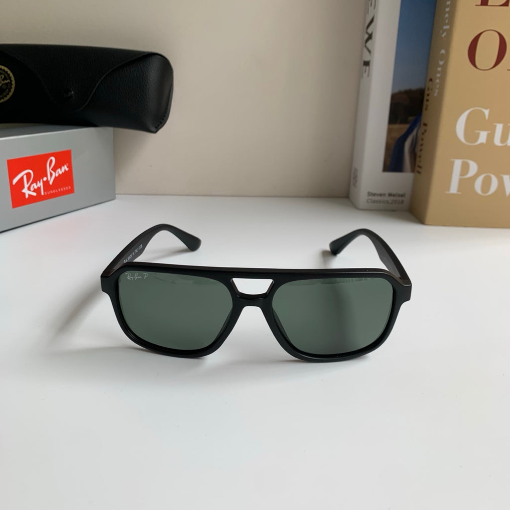 Ray-Ban Polarized Square Black Lens Sunglasses for Men & Women - 466462 - detail image 5