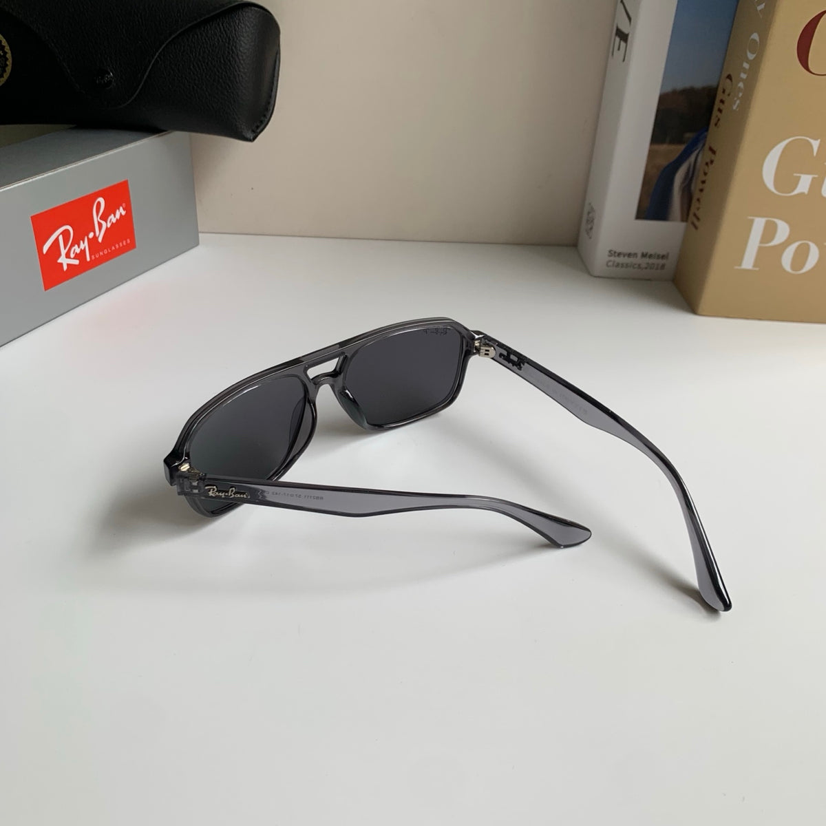 Ray-Ban Polarized Square Silver Lens Sunglasses for Men & Women - 466464 - detail image 7