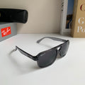 Ray-Ban Polarized Square Silver Lens Sunglasses for Men & Women - 372685