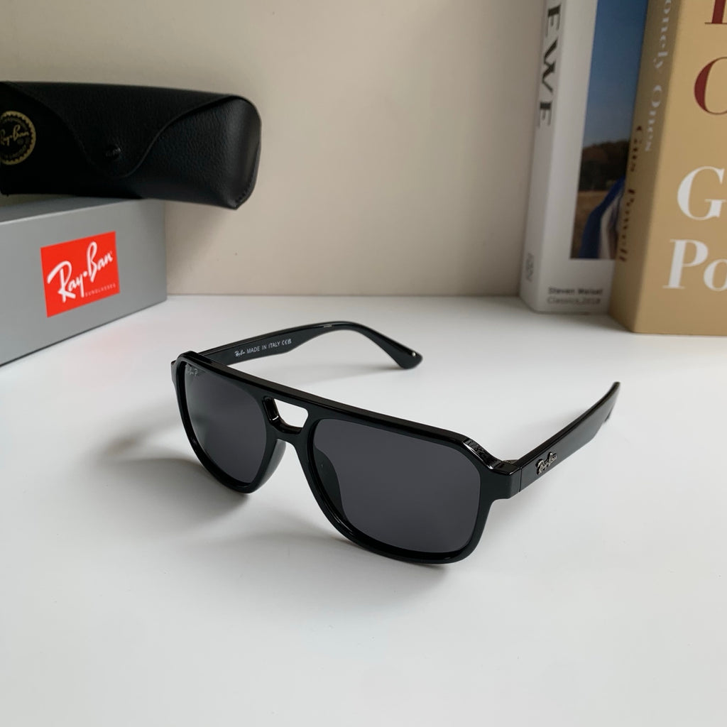 Ray-Ban Polarized Square Black Lens Sunglasses for Men & Women - 466465 - detail image 2