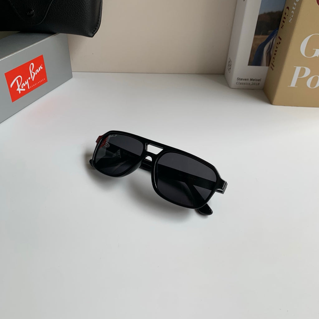 Ray-Ban Polarized Square Black Lens Sunglasses for Men & Women - 466465 - detail image 3