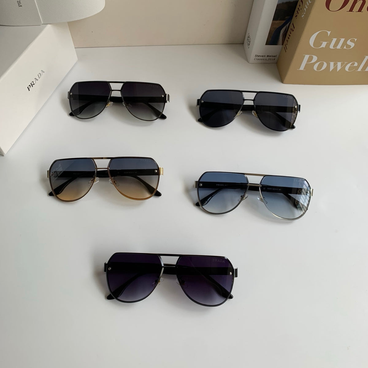 Prada Metal Aviator Silver Lens Sunglasses for Men & Women - 487132 - detail image 9