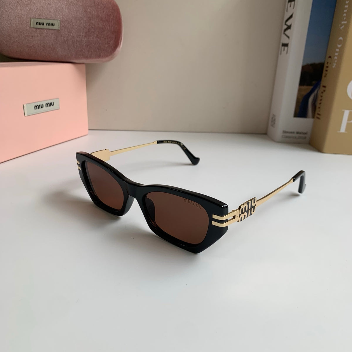 Miu Miu Cat-Eye Silver Lens Sunglasses for Men & Women - 399199 - detail image 2