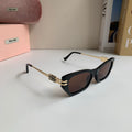Miu Miu Cat-Eye Silver Lens Sunglasses for Men & Women - 487740
