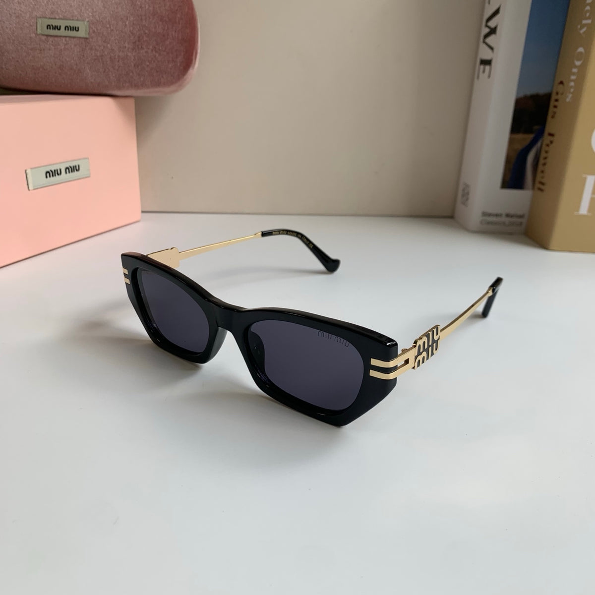 Miu Miu Cat-Eye Silver Lens Sunglasses for Men & Women - 399201 - detail image 2