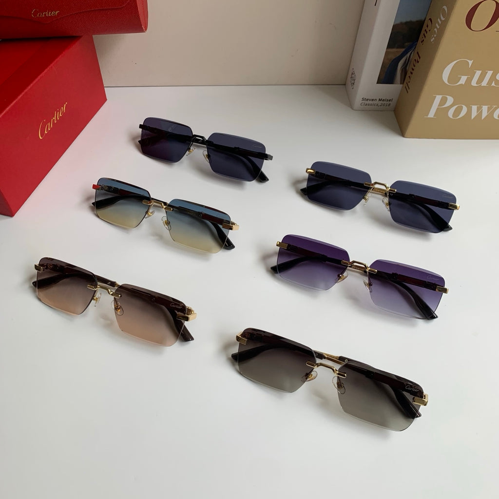 Cartier Square Silver Lens Sunglasses for Men & Women - 487210 - detail image 10