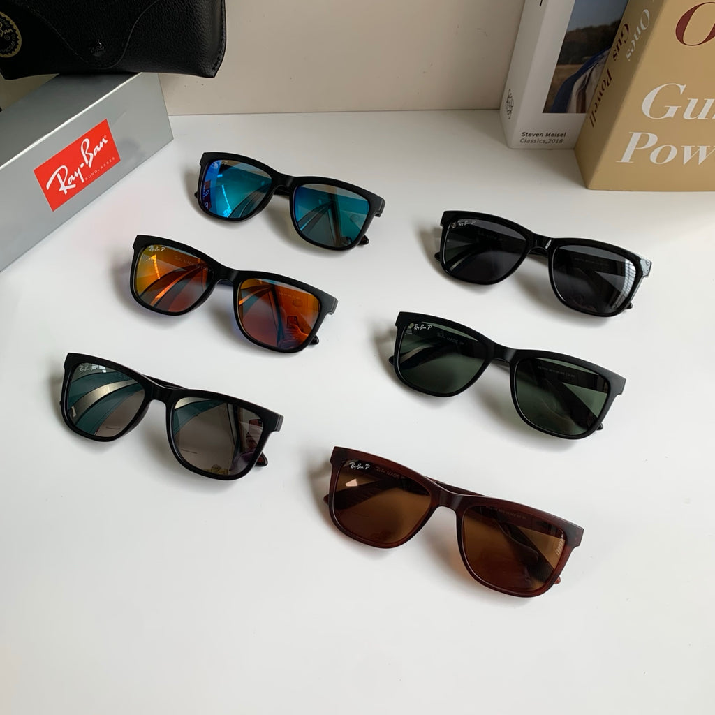 Ray-Ban Polarized Square Black Lens Sunglasses for Men & Women - 450159 - detail image 9