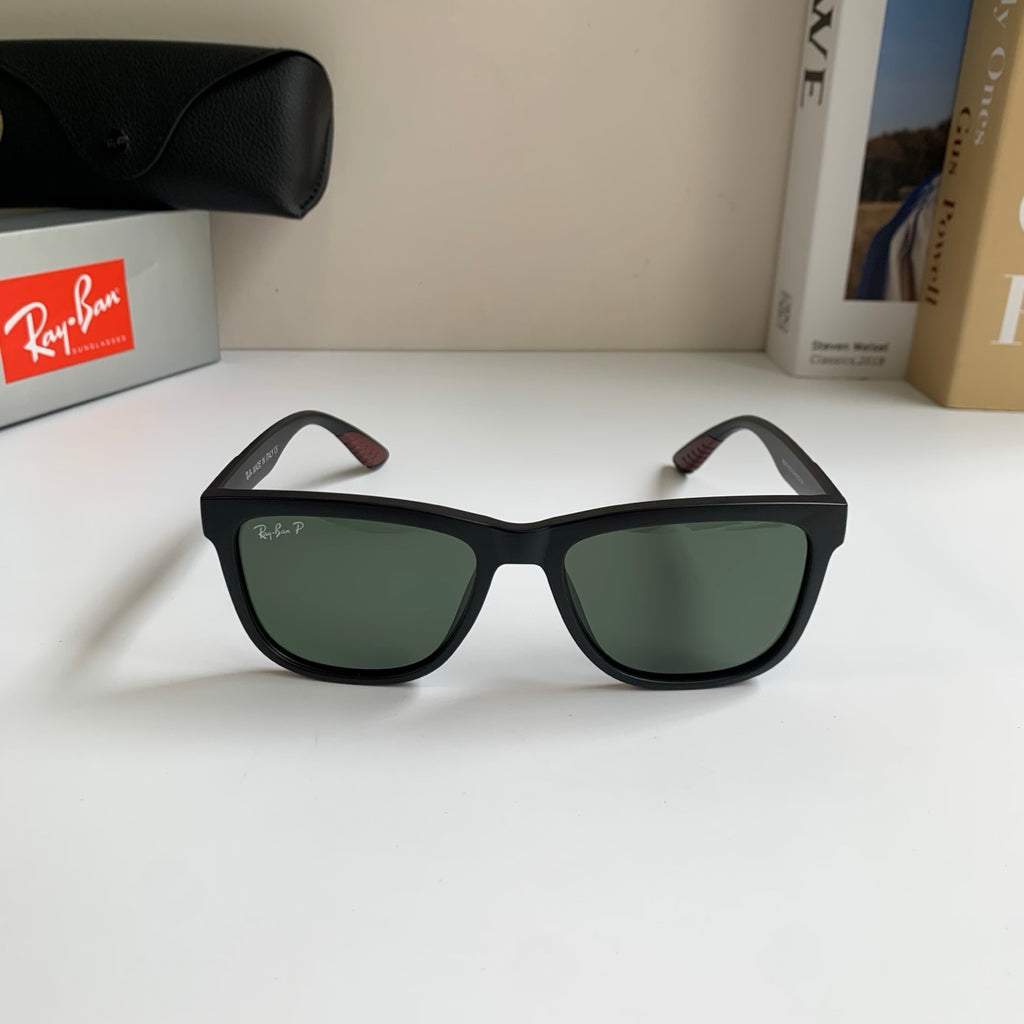 Ray-Ban Polarized Square Black Lens Sunglasses for Men & Women - 450156 - detail image 5