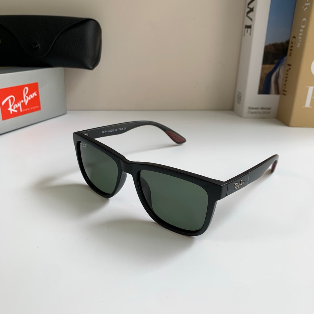 Ray-Ban Polarized Square Black Lens Sunglasses for Men & Women - 450156 - detail image 2