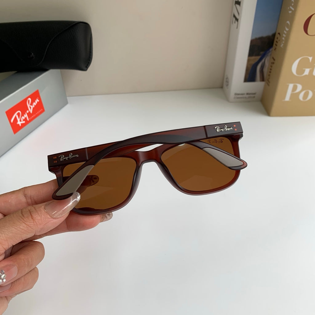 Ray-Ban Polarized Square Black Lens Sunglasses for Men & Women - 450157 - detail image 8