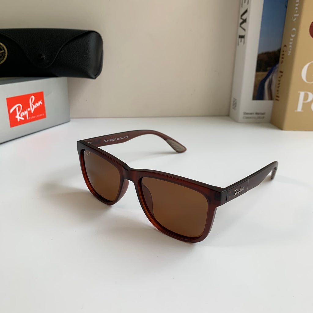 Ray-Ban Polarized Square Black Lens Sunglasses for Men & Women - 450157 - detail image 2