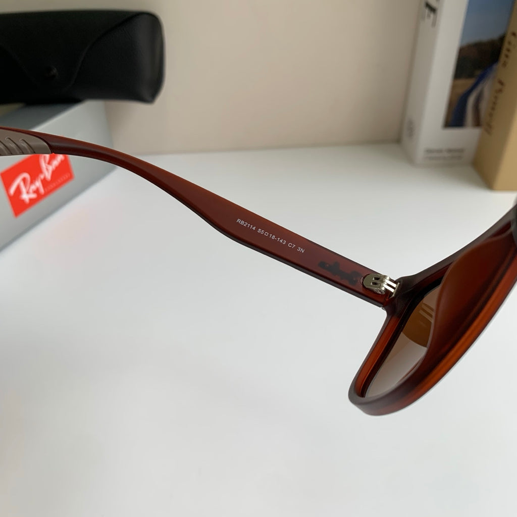 Ray-Ban Polarized Square Black Lens Sunglasses for Men & Women - 450157 - detail image 6