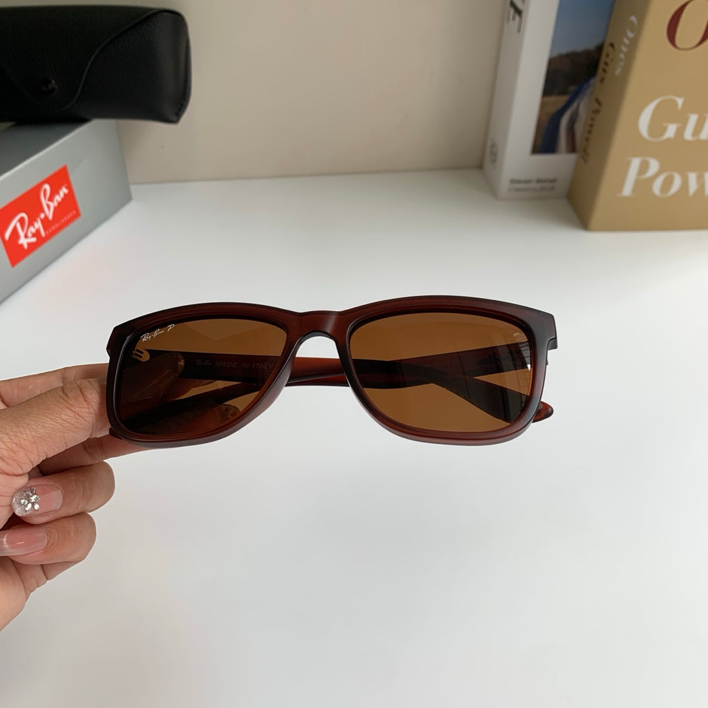 Ray-Ban Polarized Square Black Lens Sunglasses for Men & Women - 450157 - detail image 3