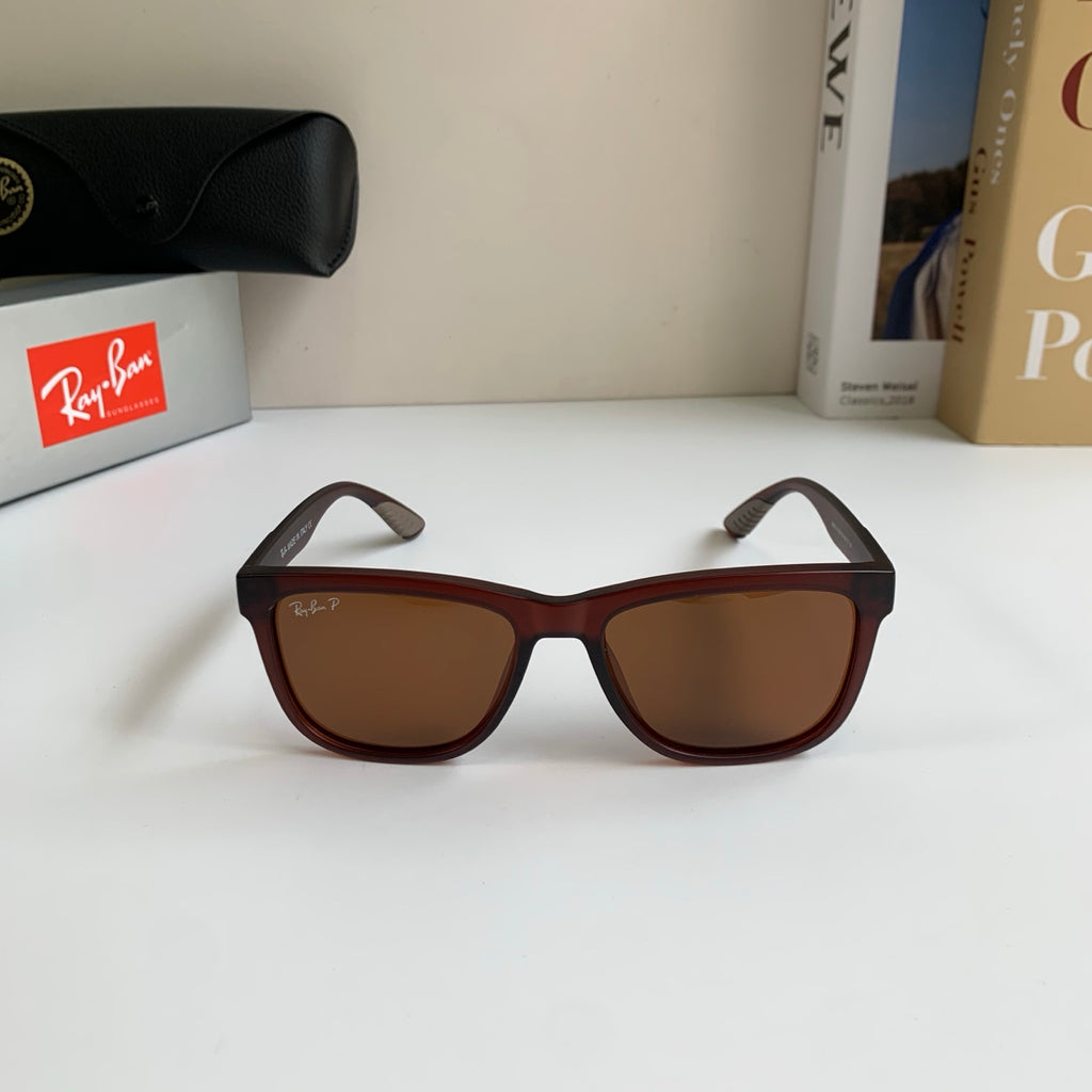 Ray-Ban Polarized Square Black Lens Sunglasses for Men & Women - 450157 - detail image 5