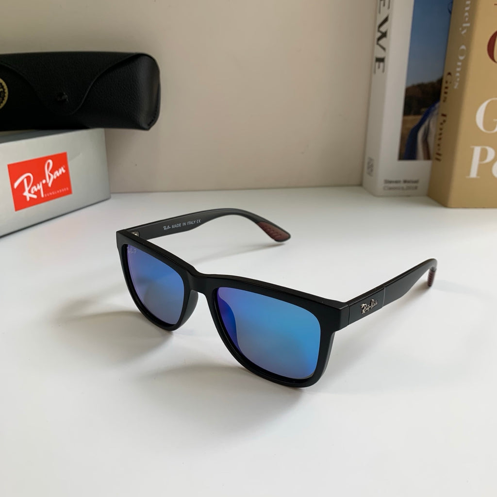 Ray-Ban Polarized Square Blue Lens Sunglasses for Men & Women - detail image 2